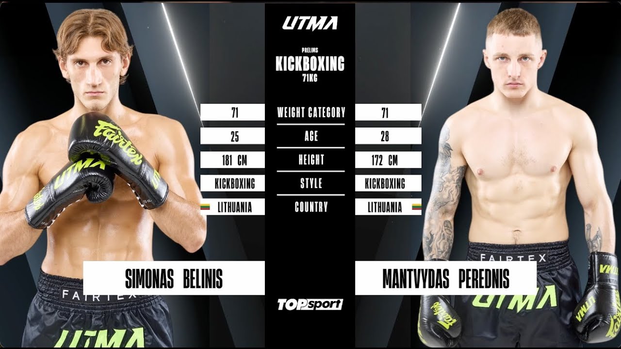 Simonas Belinis vs Mantvydas Perednis | UTMA 12 | Full Fight
