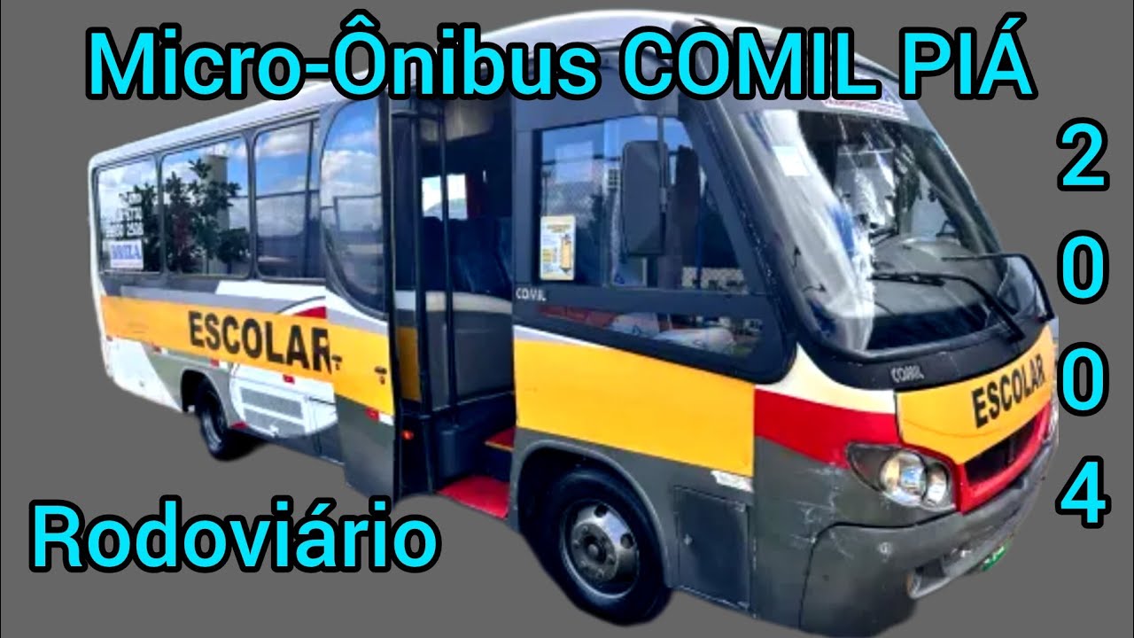MICRO-ÔNIBUS COMIL PIÁ ANO 2004 MWM X10 RODOVIÁRIO A VENDA 
