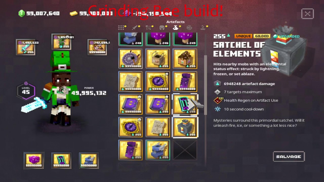 Minecraft Dungeons Broken Bee Build!