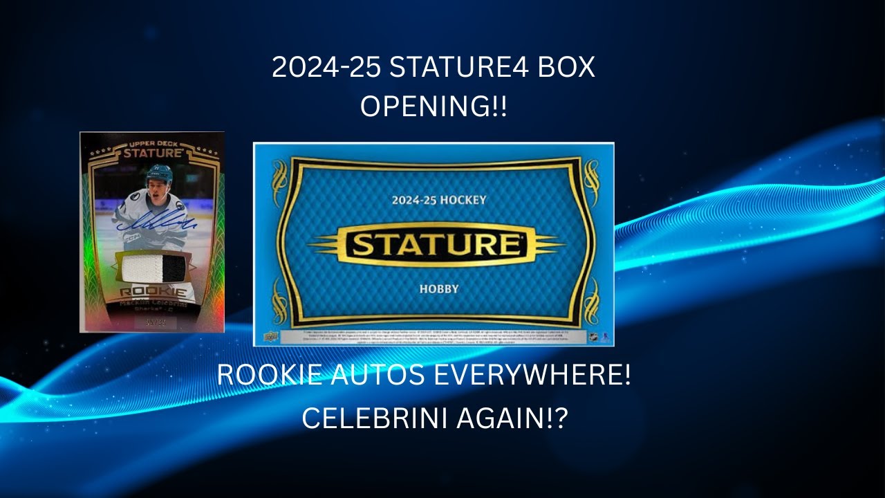 WE GOT HIM AGAIN!?🔥 HUGE 4 BOX BREAK 2024-25 UPPER DECK STATURE! ROOKIES EVERYWHERE! NICE AUTOS!🔥