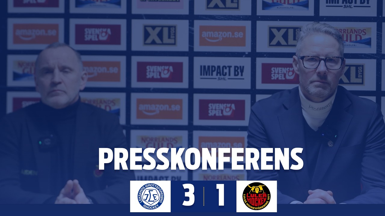 Presskonferensen efter Leksands IF - Luleå
