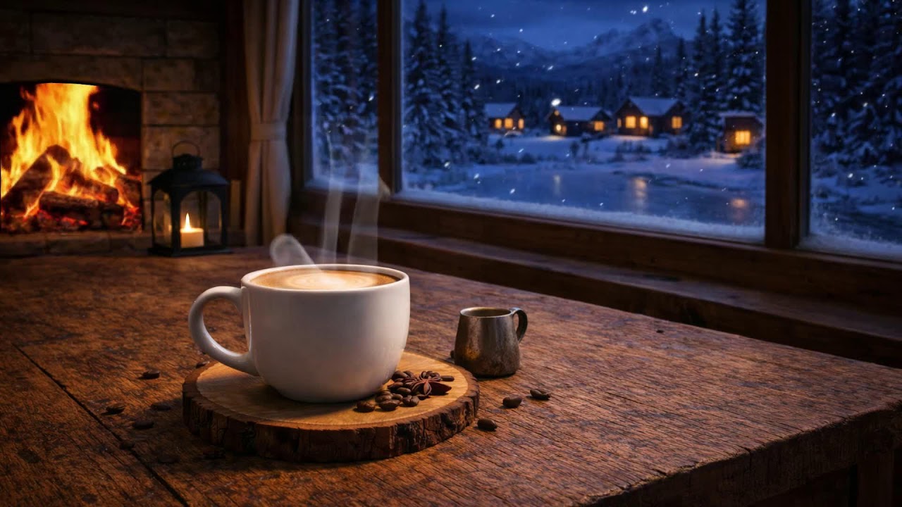 After Dark Winter Cafe 'Dþ Fireplace Glow & Smooth Jazz