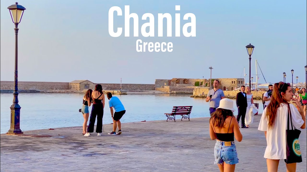 Chania (&Chi;&alpha;&nu;&iota;ά), Greece - 4K-HDR Walking Tour (▶98min) - Tourister Tours