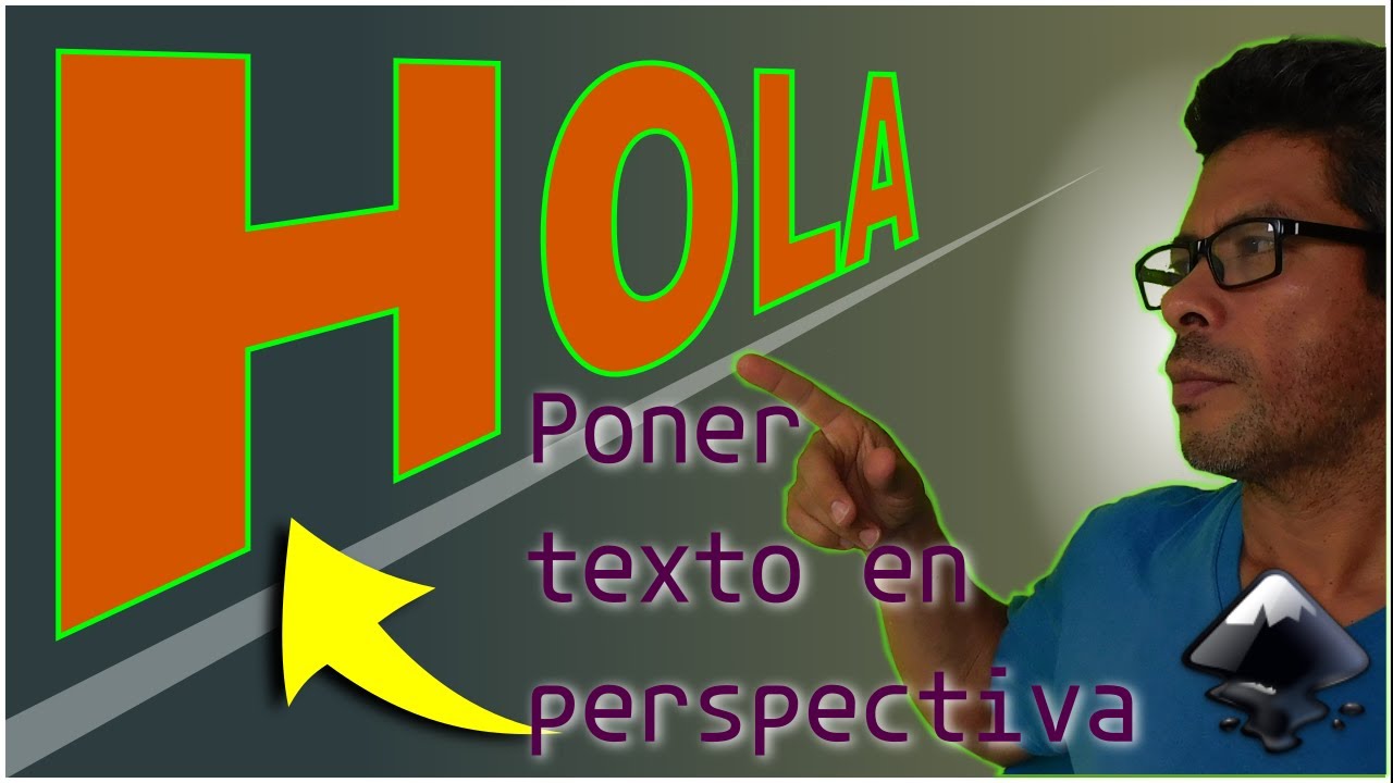 Curso Inkscape 2022 -Poner texto en perspectiva