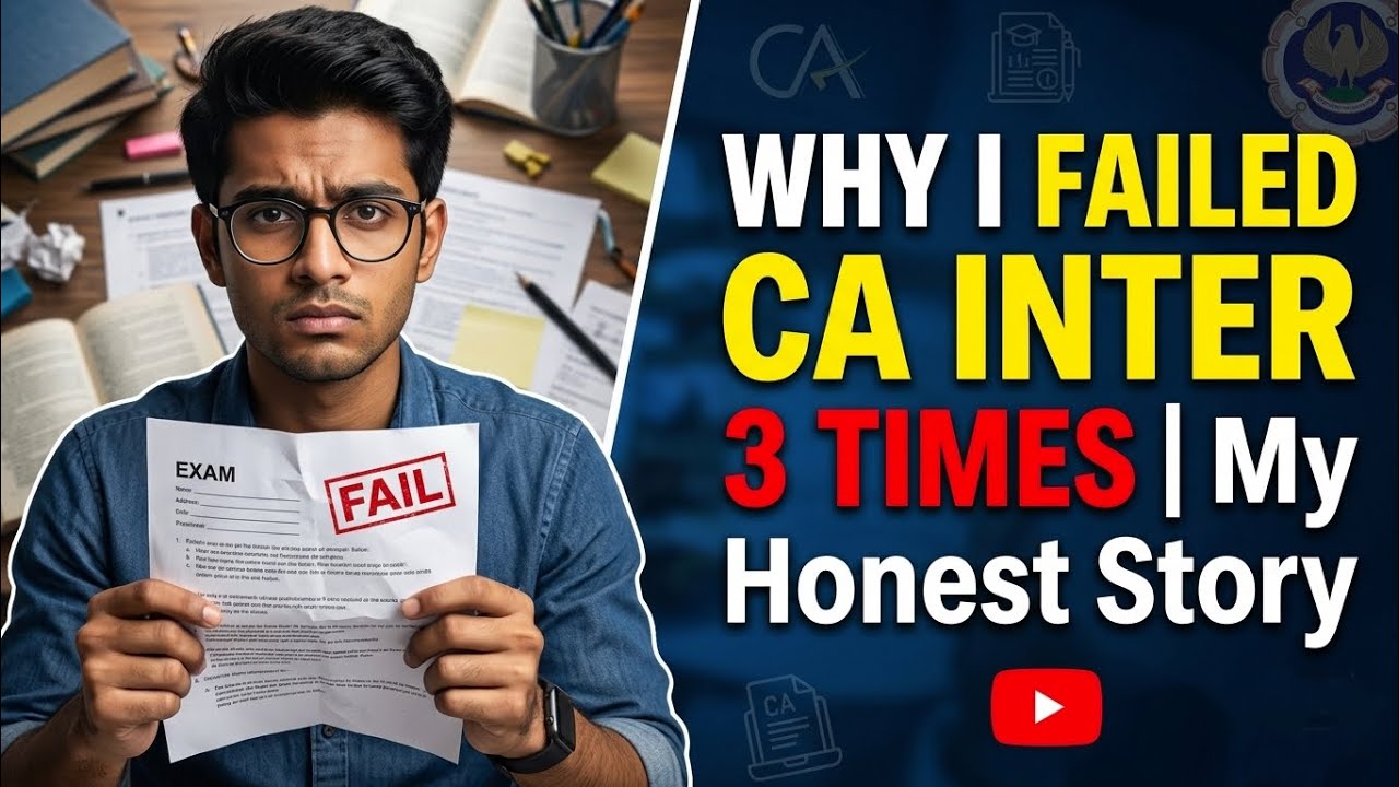 Why I Failed CA Inter 3 Times | My Honest Story