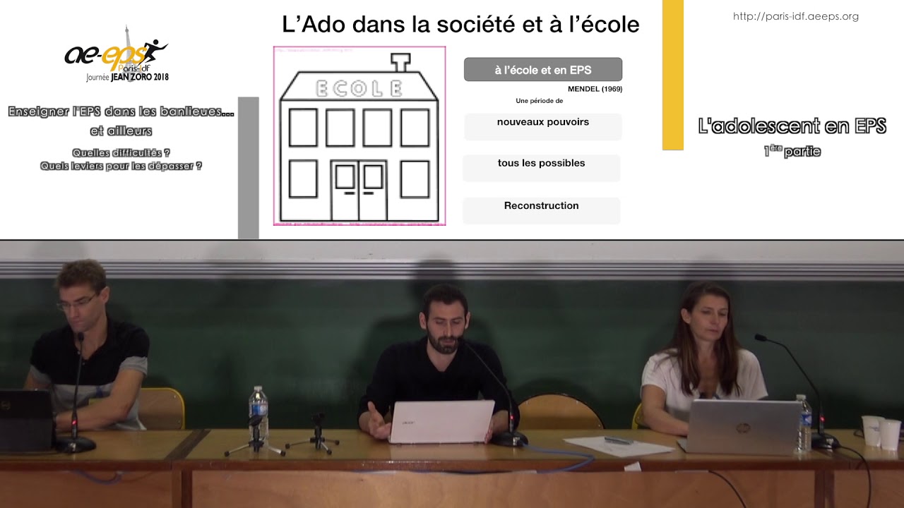 V. Le Hénaff, B. Gueldry & B. Le Gall : « L'adolescent en EPS », partie 1/2 — Journée Jean Zoro 2018