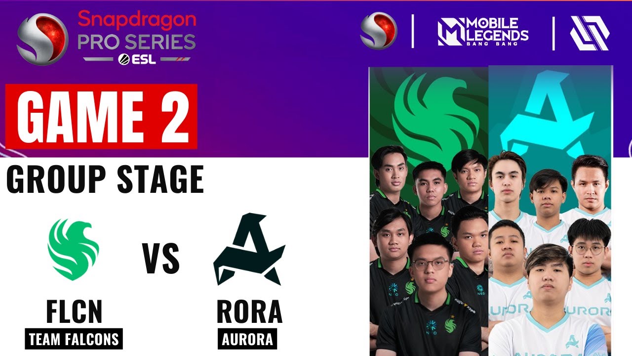 FLCN VS RORA GAME 2 | TEAM FALCONS vs AURORA GAME 2 | ESL SNAPDRAGON MOBILE CHALLENGE FINALS S6