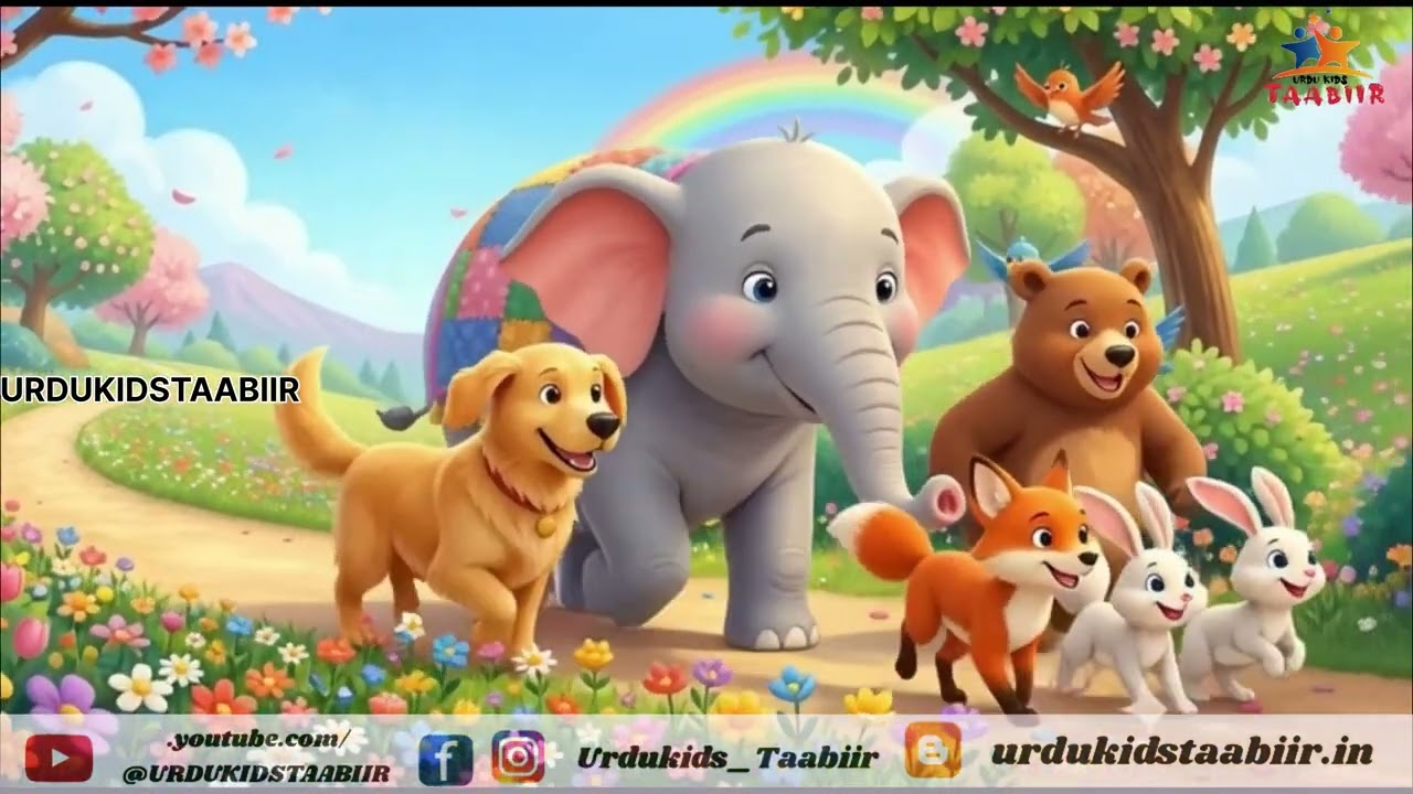 Kutta Aur Haathi Ki Dosti 🐶🐘 | Bhon Bhon Dham Dham | Kids Hindi Rhyme
