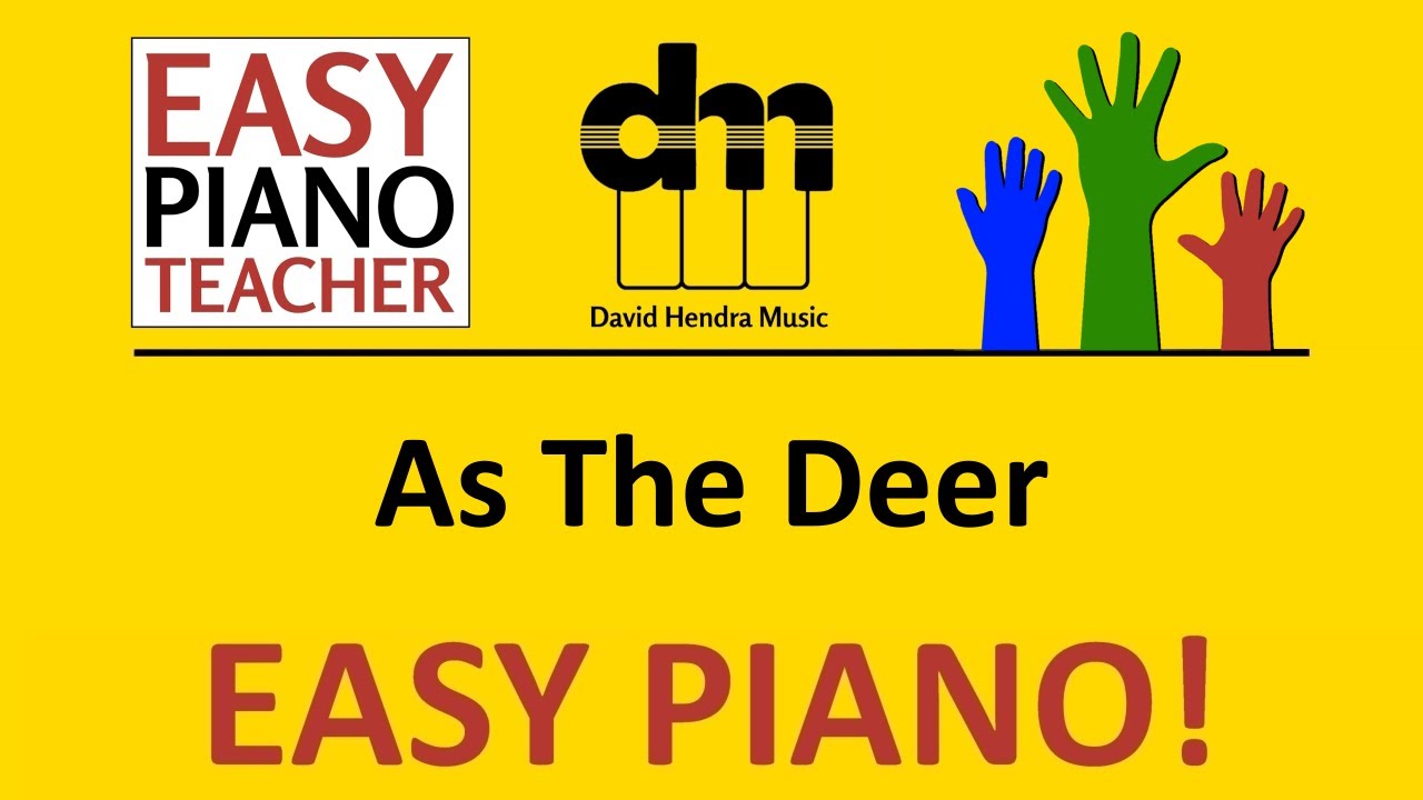 As The Deer piano tutorial: EASY keyboard song (modern worship) & note names 