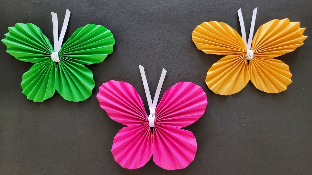 Como hacer una Mariposa de papel Fácil paso a paso 🦋 Manualidades de Lina