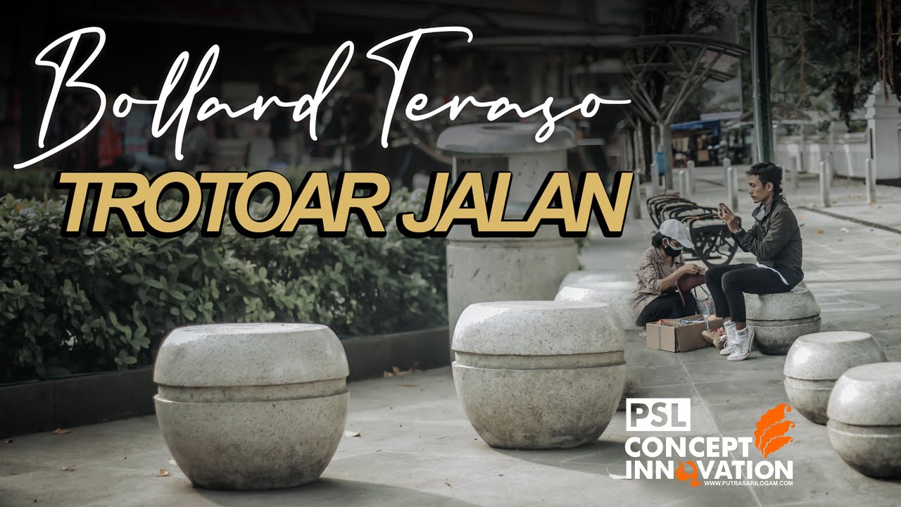 PROSES PEMBUATAN BOLLARD & POT TERASO DI TROTOAR MALIOBORO, YOGYAKARTA