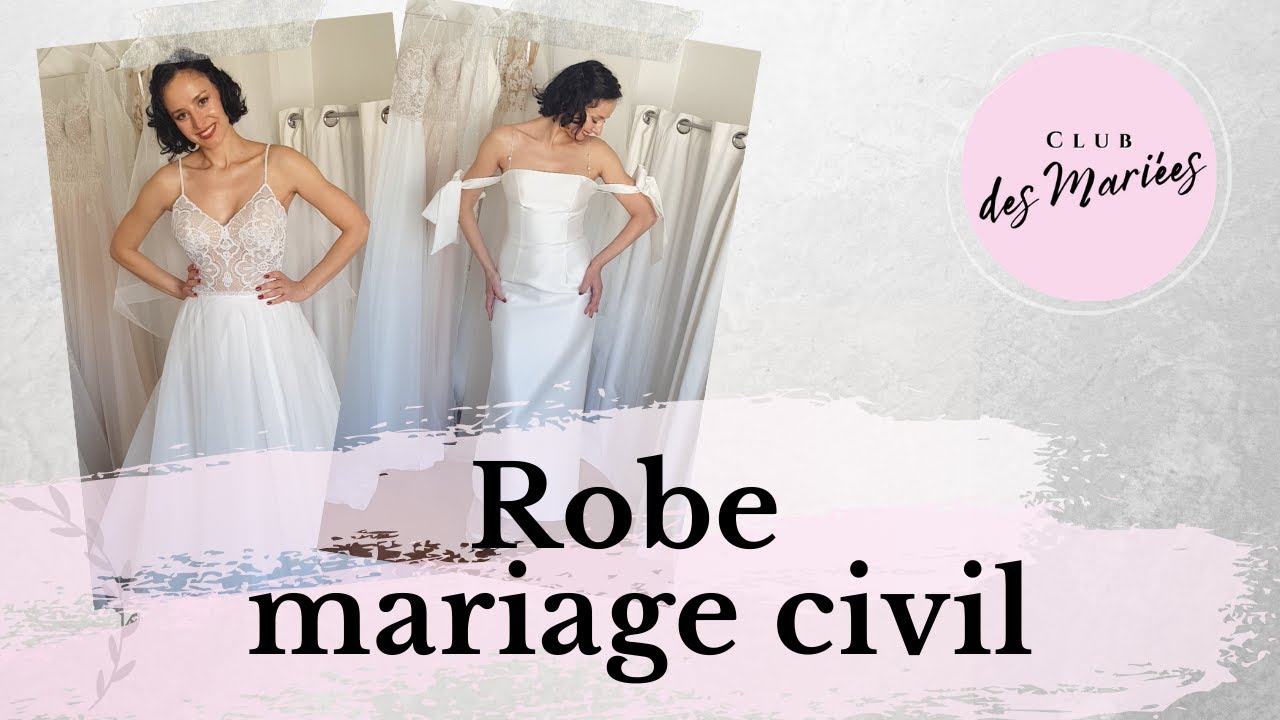 Robe de mari&eacute;e pour un mariage civil - Club des Mari&eacute;es
