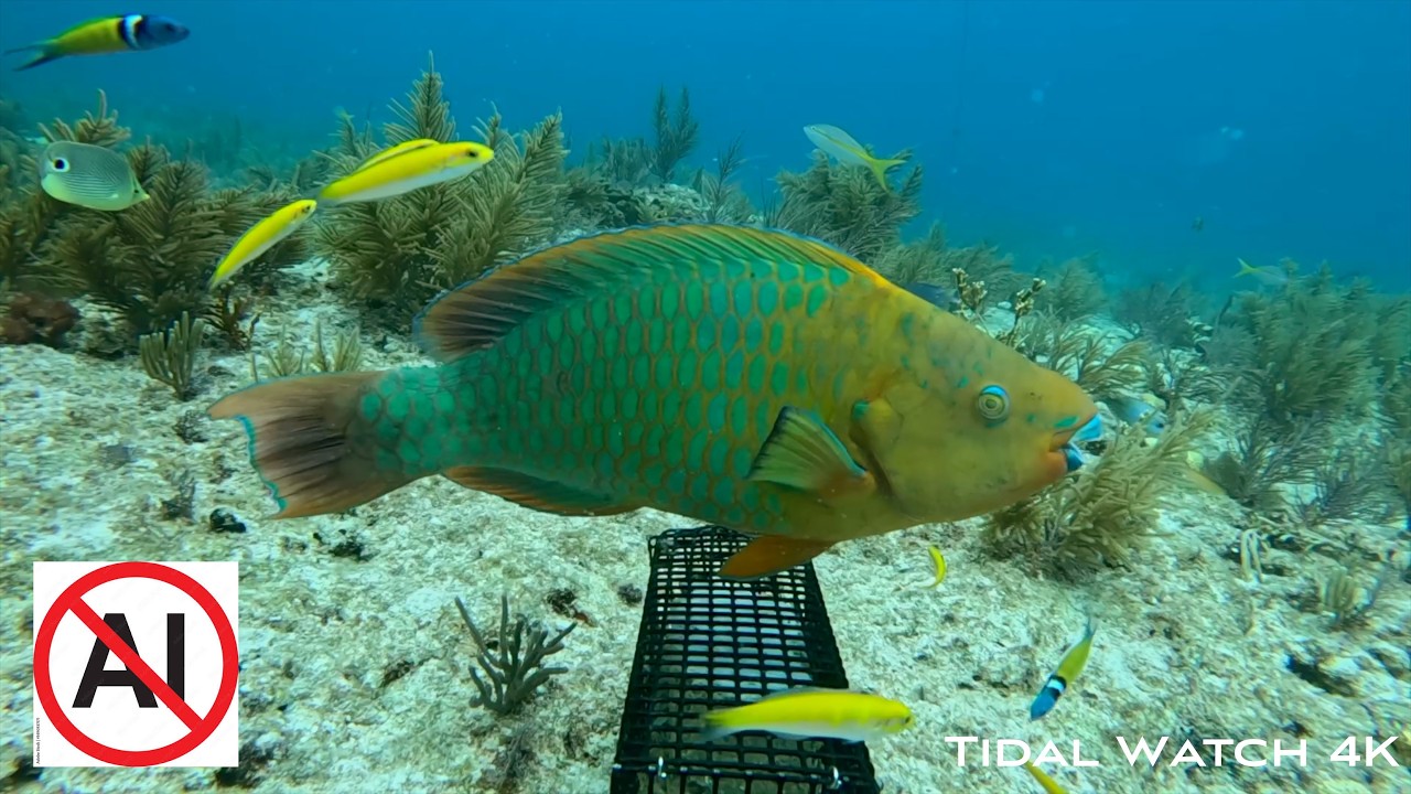 1.5 Hours 4K Virtual Aquarium: Tropical Reef Ambience & Sea Fan Zen (No Music)