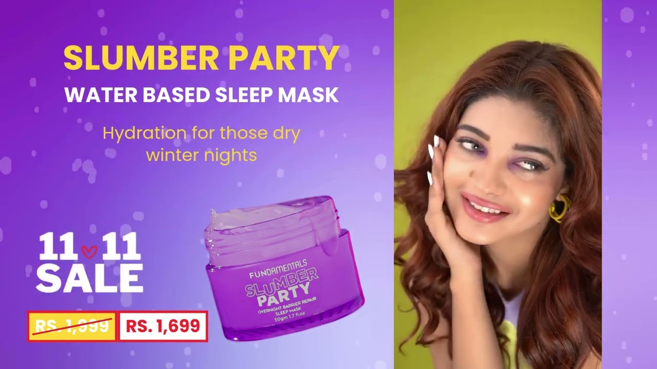 Slumber Party - Water based Night Mask | Barrier Repair | Deep Hydration