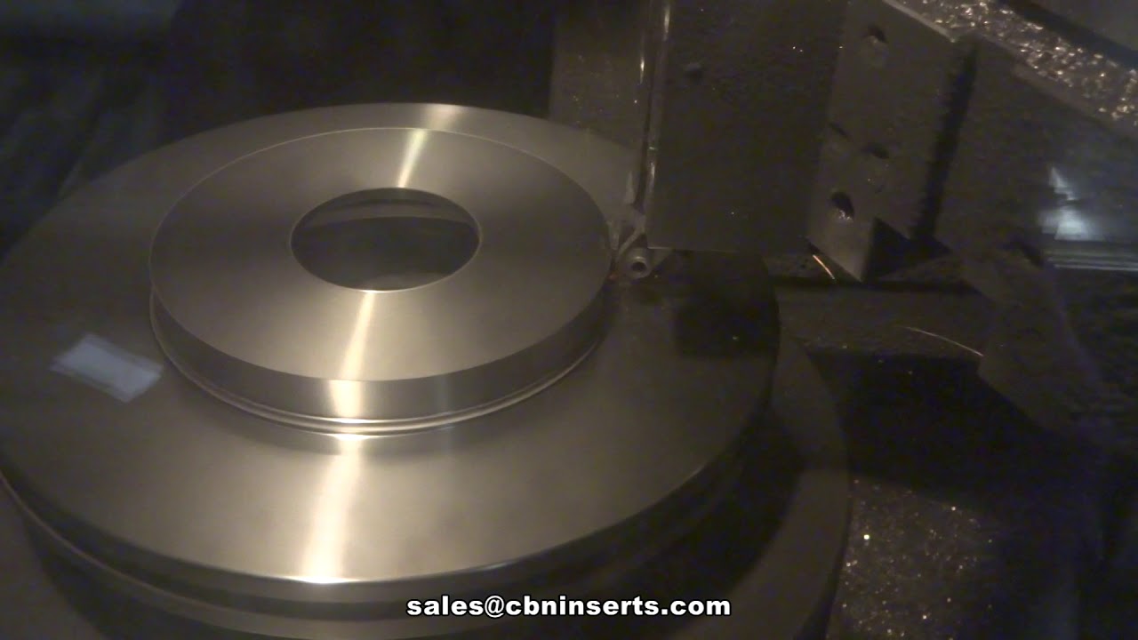 Solid CBN Insert Brake Disk Turning 01