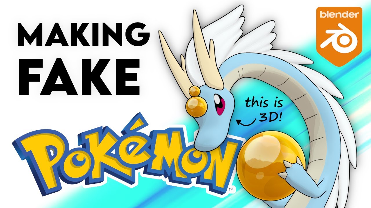 Can you make FAKE Pokémon in BLENDER?