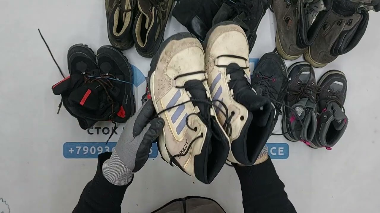 41519 Обувь трекинг, 1пак, scarpe trecing, секонд (extra/1 кат) оптом