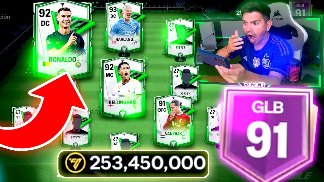 😱 EL MEJOR EQUIPO DEL FC MOBILE !!! MILLONES DE MONEDAS GASTADAS !!! RONALDO Y MAS !!!