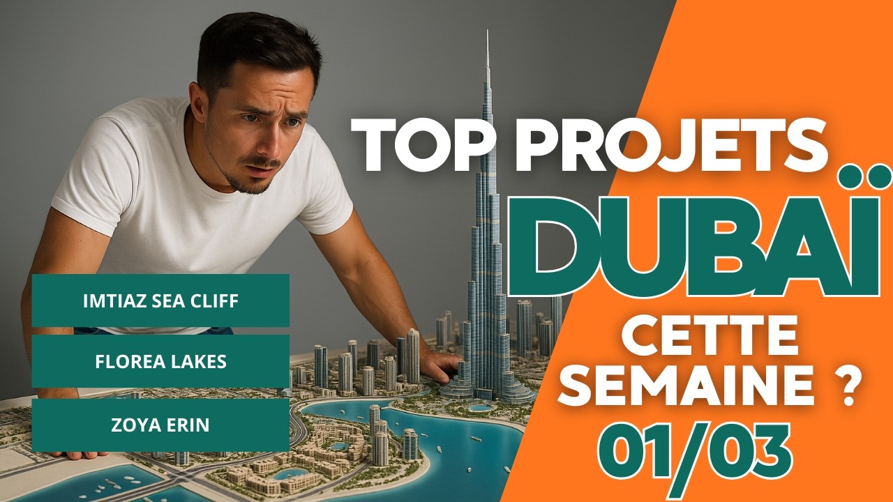 Ou investir à dubai cette semaine? Top projets 01/03