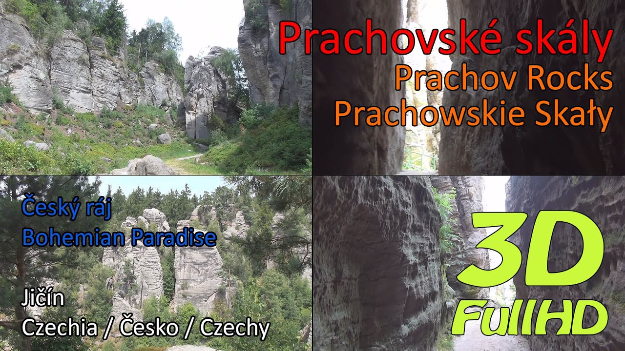 [3D] Prachov Rocks (Prachovské skály),Bohemian Paradise, Jičín, Czechia