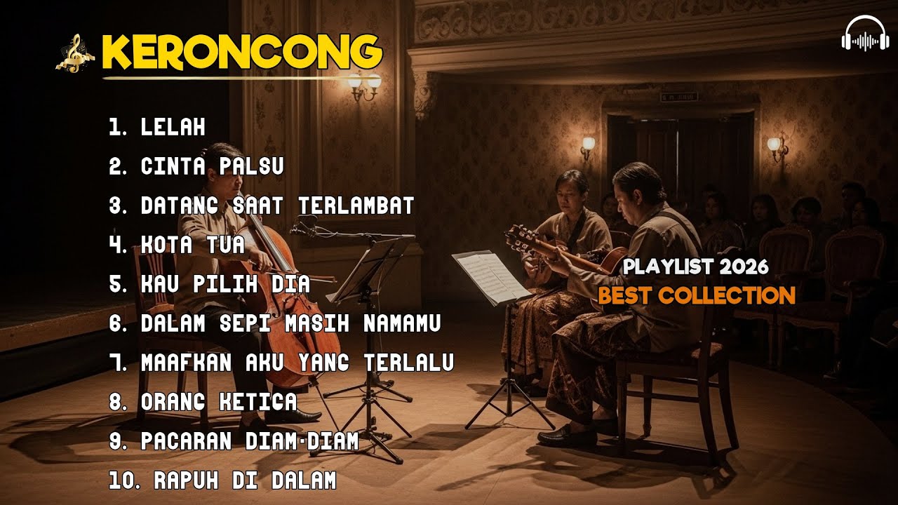 Keroncong Tempo Lama Indonesia | Nostalgia Musik Damai untuk Malam Sunyi dan Tenang