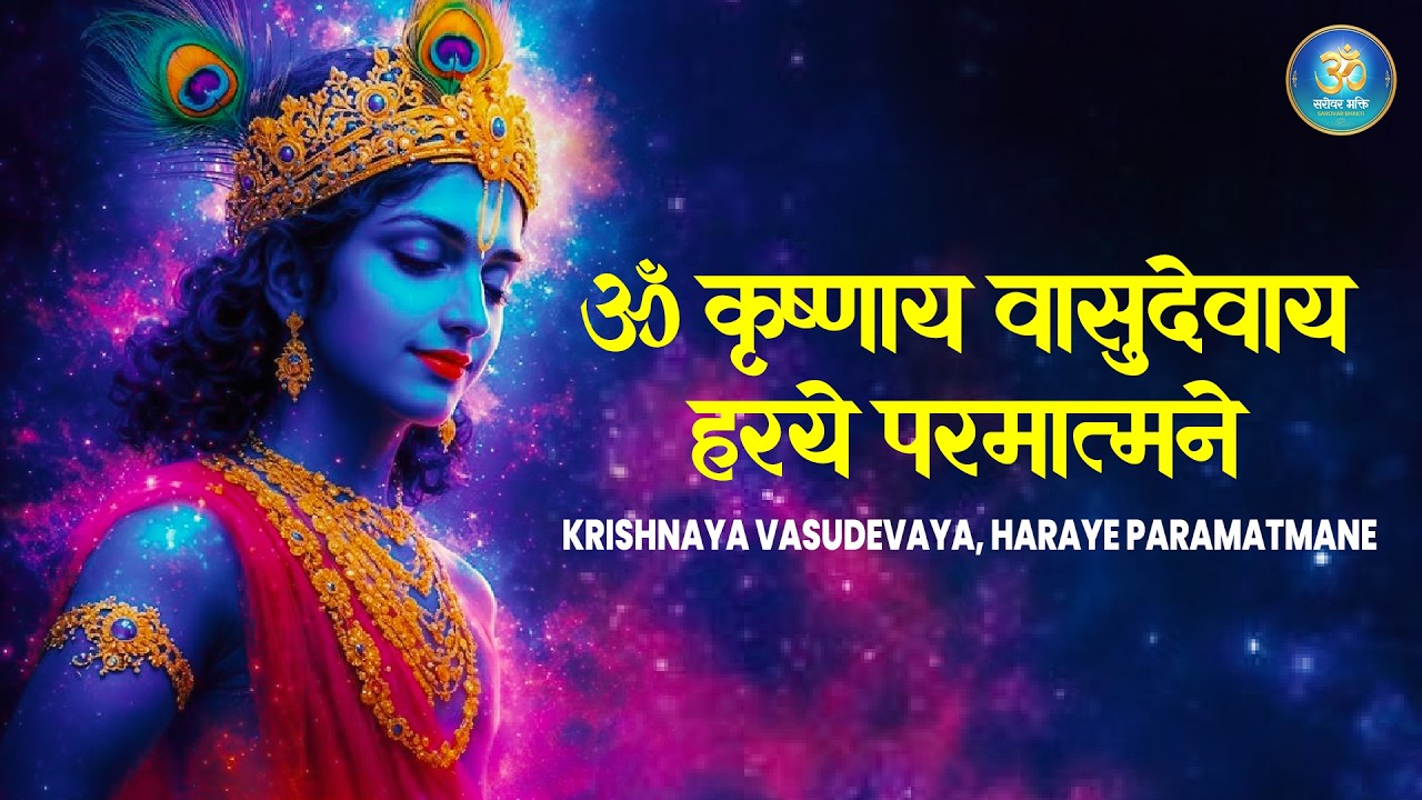 शनिवार को सुने ये मंत्र  | Krishnaya Vasudevaya Haraye Paramatmane | Krishna Mantra Jaap 1008 Time