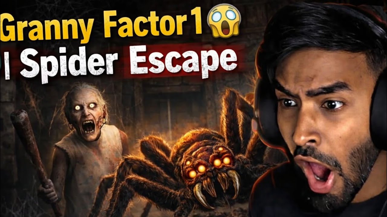 GRANNY CHAPTER 01 ME SPIDER 🕷️ SCAPEEE #granny #technogamerz #games #horror 