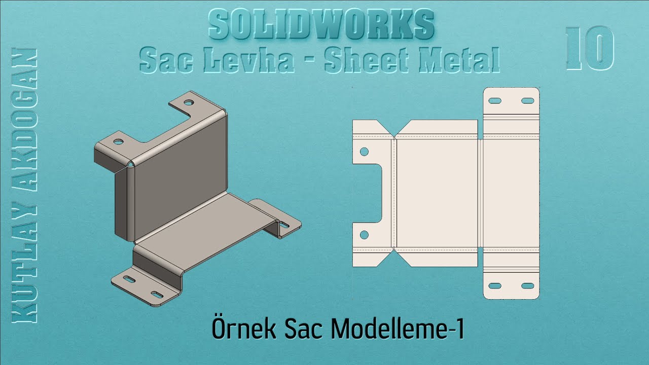 Solidworks Sac Levha -  Örnek Sac Levha Modelleme-1