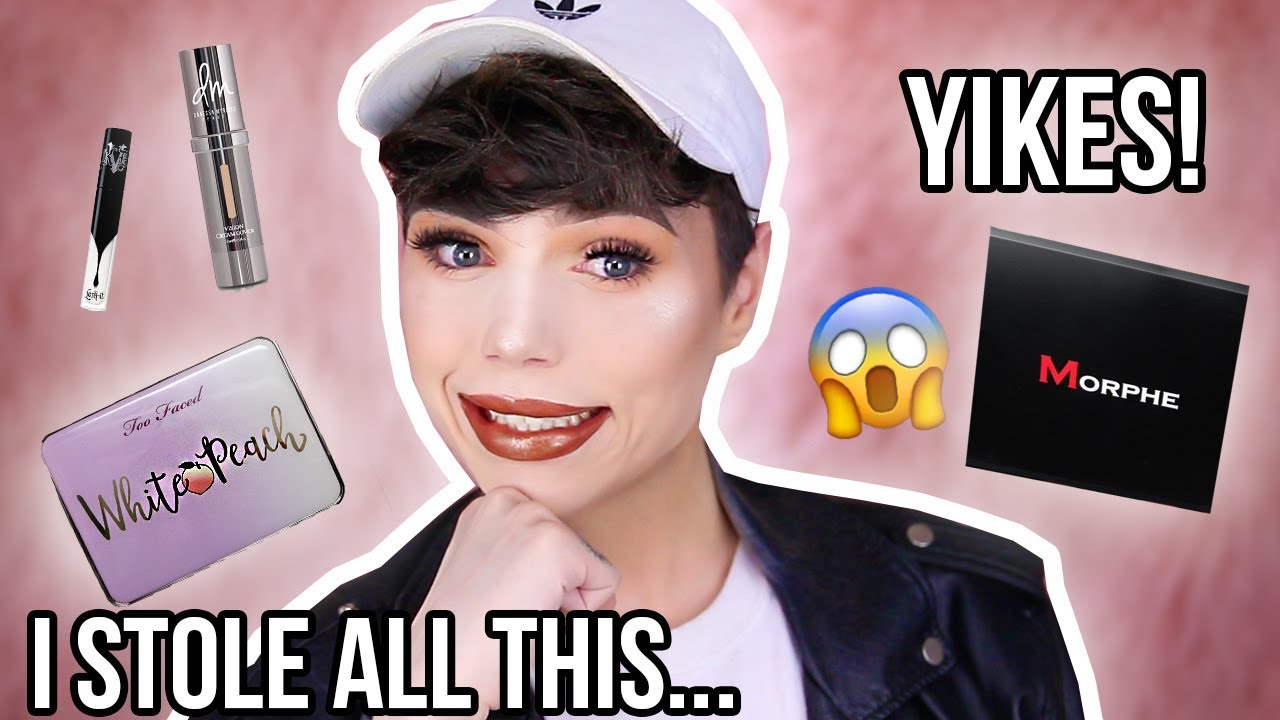 FULL FACE OF PRODUCTS I'VE STOLEN?! YIKES! | Thomas Halbert
