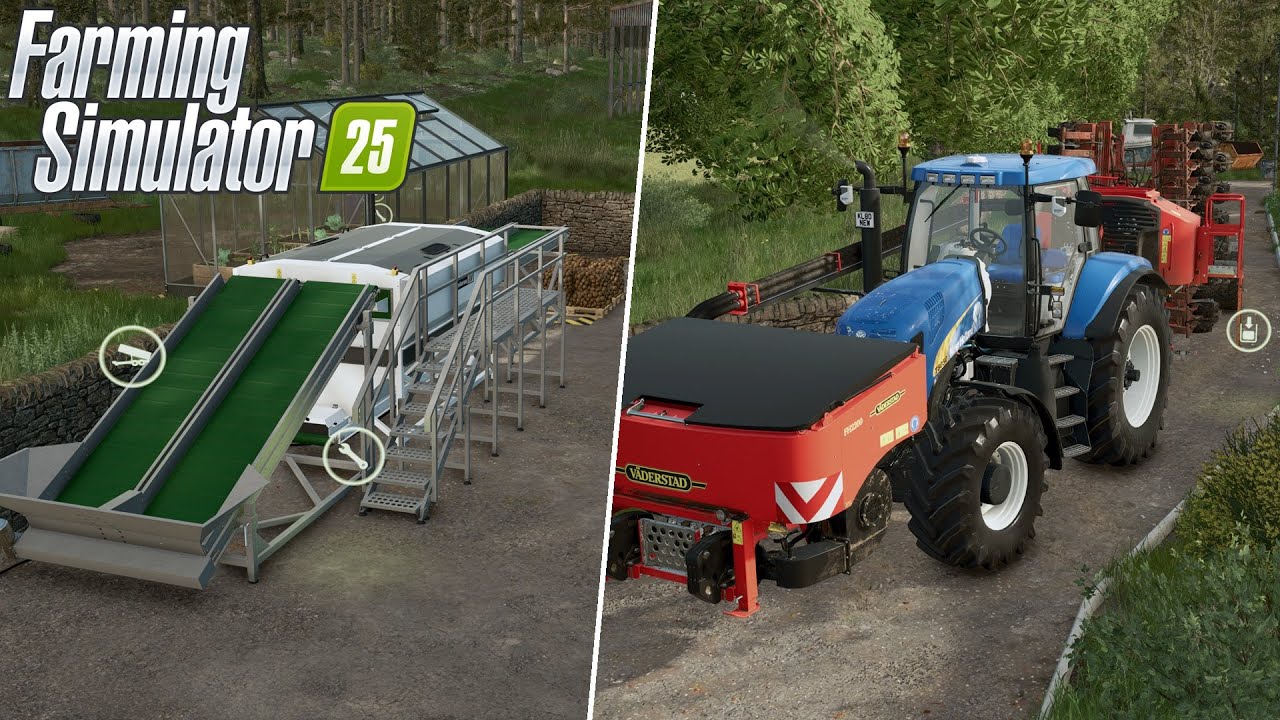 GRAS SCHUDDEN EN INKUILEN + STENEN LADEN EN LOSSEN!? - Farming Simulator 25
