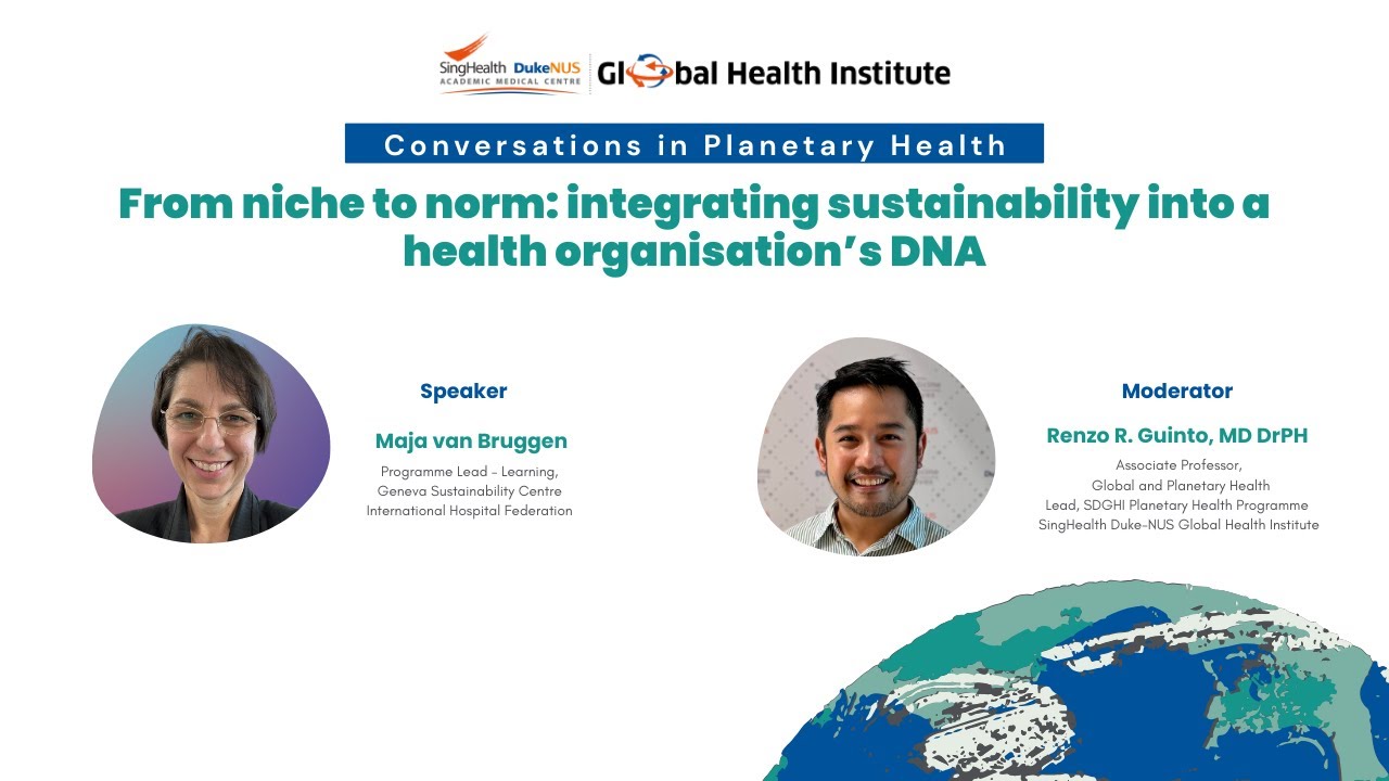 From niche to norm: integrating sustainability into a health organisation’s DNA