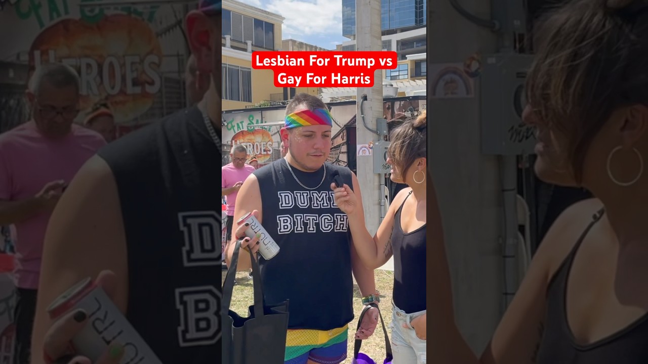 Lesbian For Trump Vs Gay For Harris