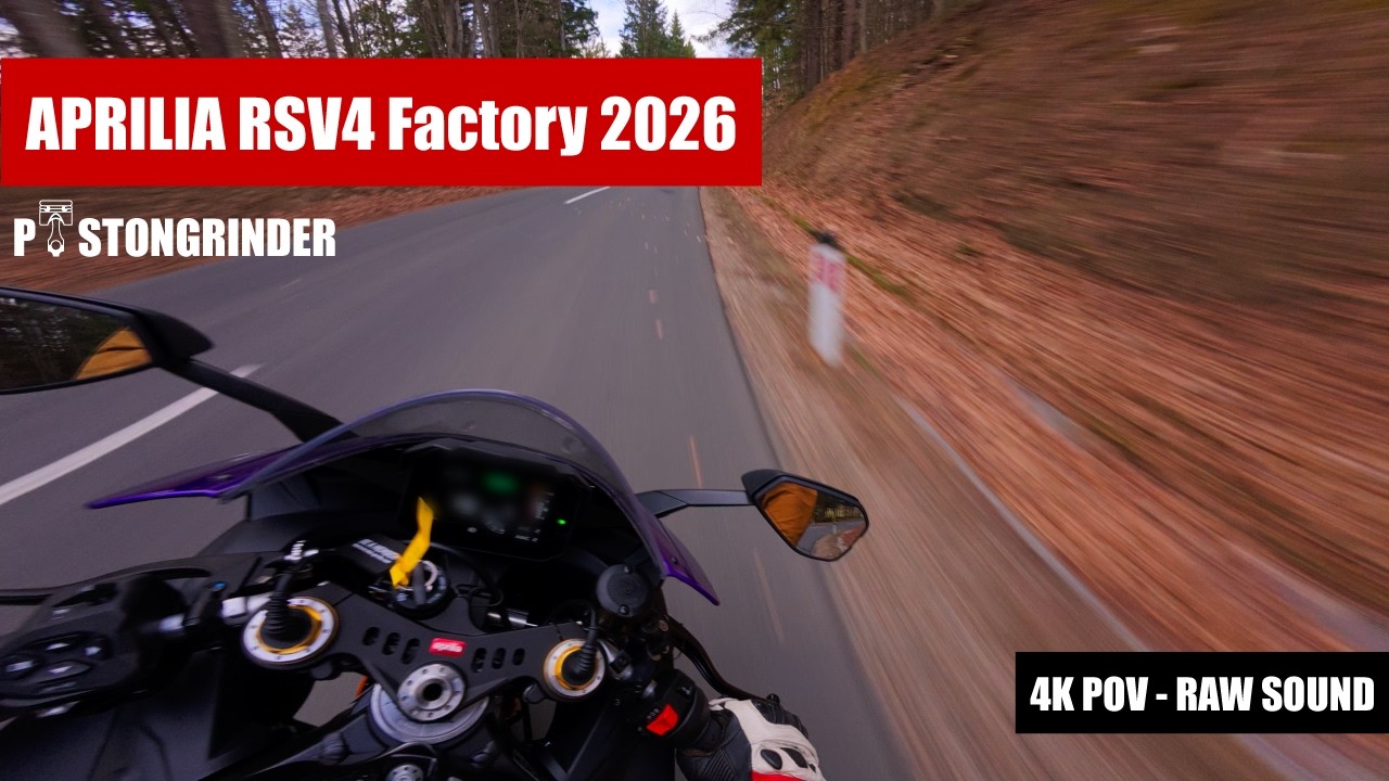 [4K RAW POV] Aprilia RSV4 Factory 2026 - Mountain Ride