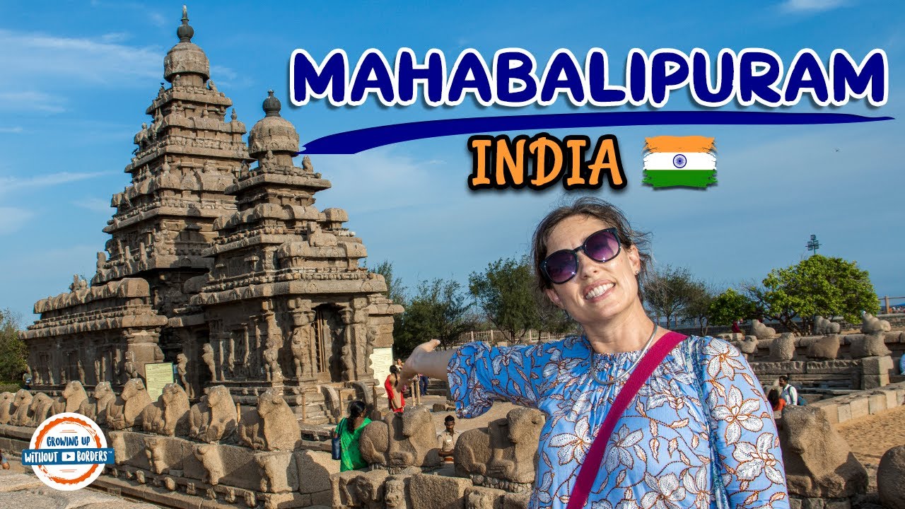 OMG BUS RIDE IN INDIA!!! 🇮🇳🤪 Discover Mahabalipuram Near Chennai Tamil Nadu | 197 Countries, 3 Kids