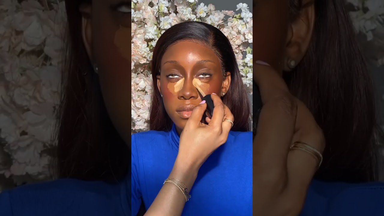 Perfect step by step makeup art tutorial for WOC #shortfeeds #short #woc