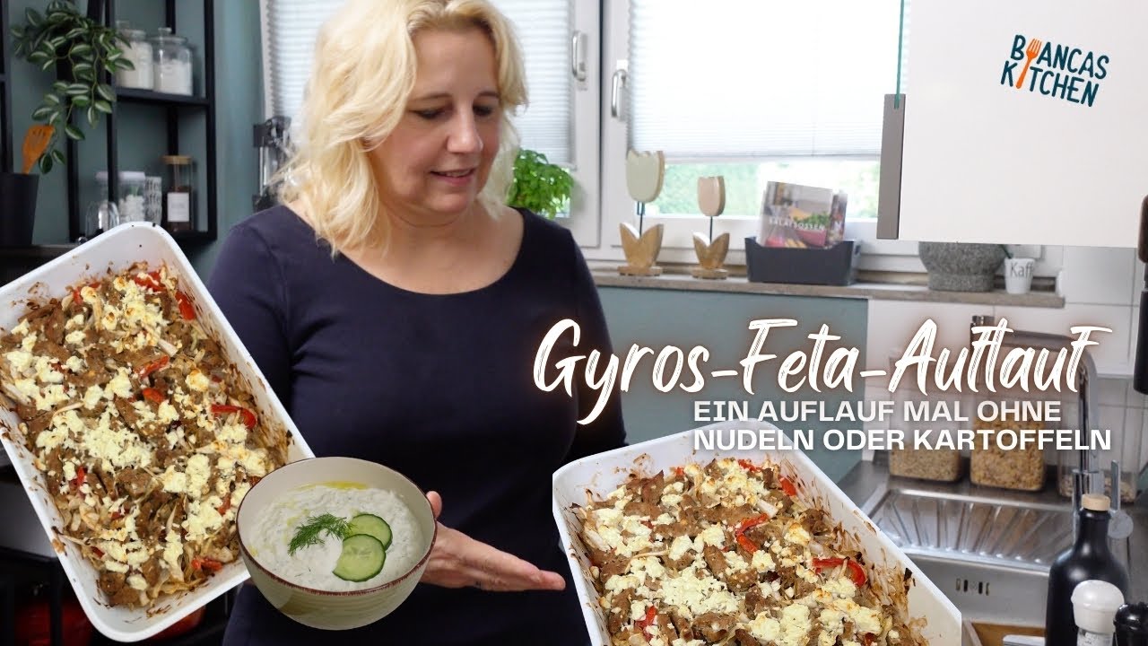 Gyros Feta Auflauf - Ein Auflauf mal ohne Nudeln oder Kartoffeln!