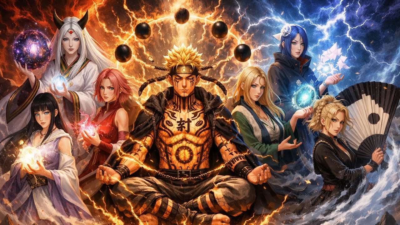 What If Naruto Became the Living Seal of the Shinobi World and His Queens Held Reality Together?