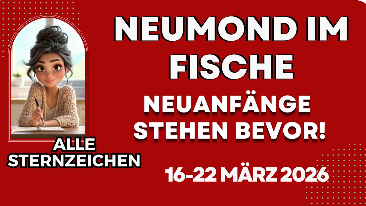 NEUMOND IM STERN DER FISCHE! 16.-22. MÄRZ 2026 @AstrologieTagebuch ​ Astrologin Fadime Birel