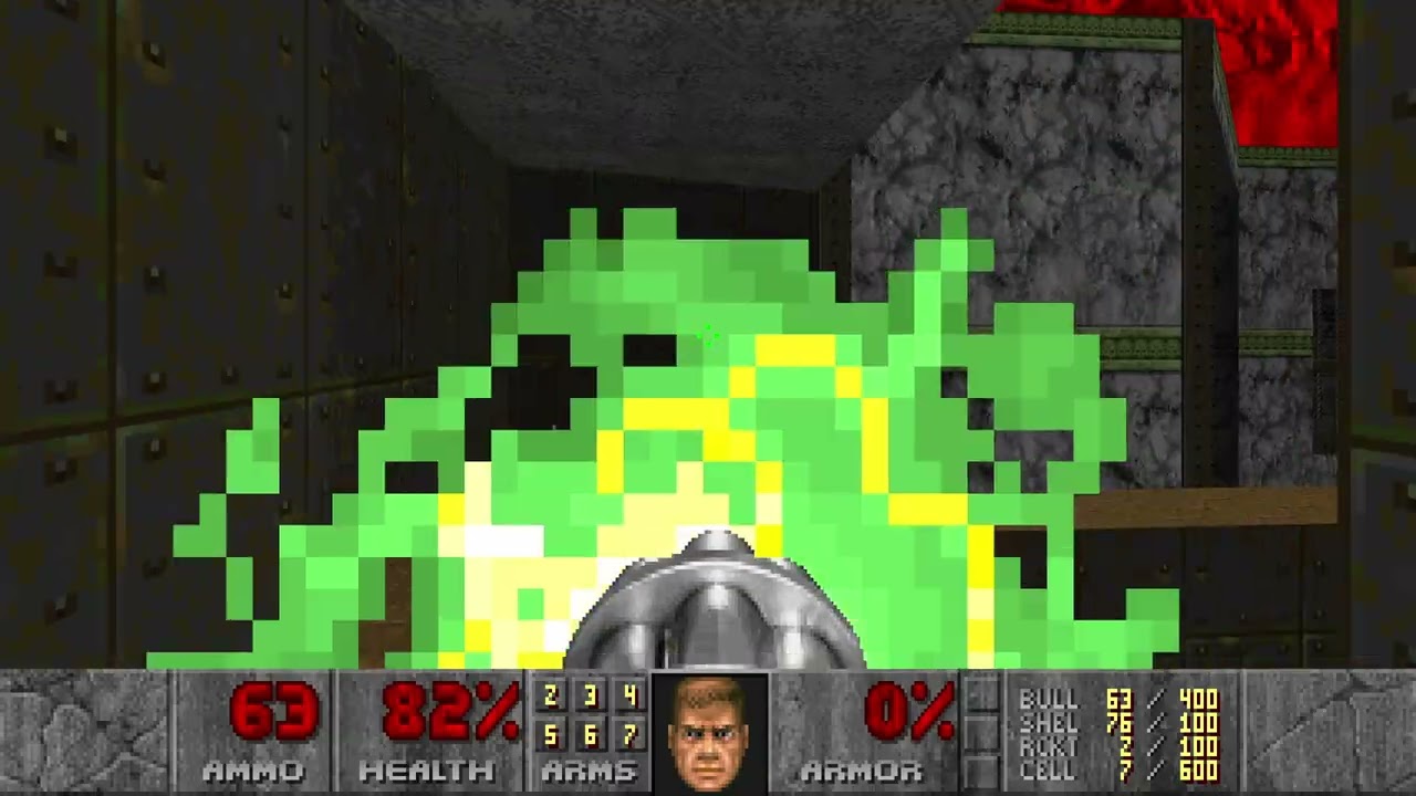 Doom 2 1994 play-through - Level 22: The Catacombs