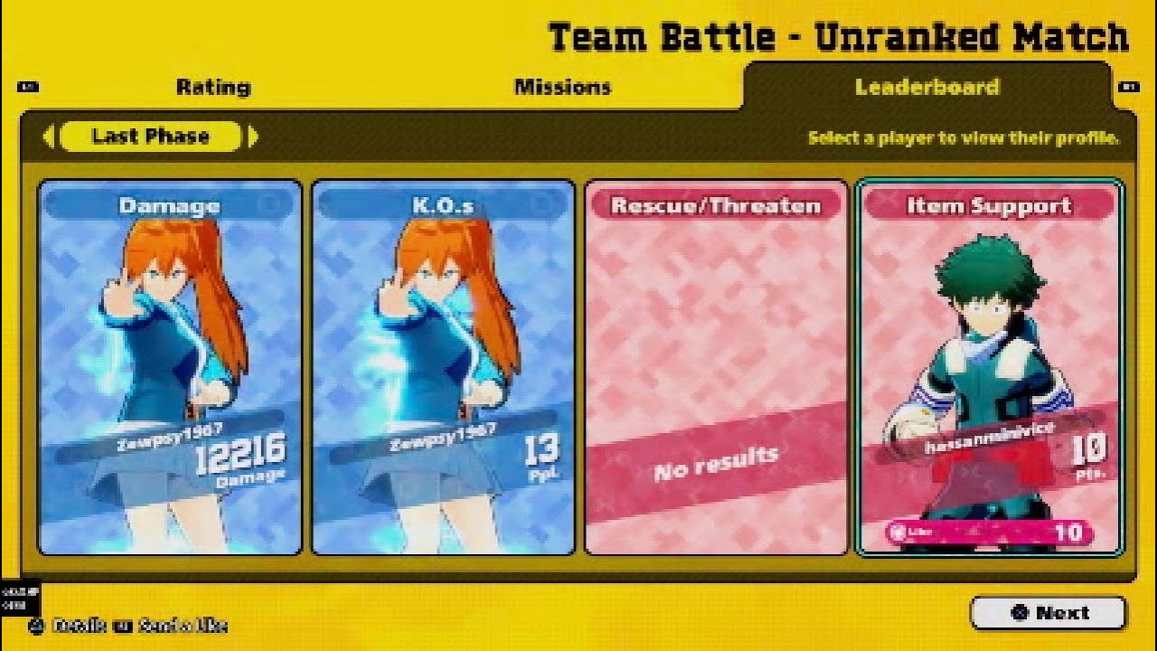12,216 Damage Kendo Zewpsy1967 My Hero Ultra Rumble