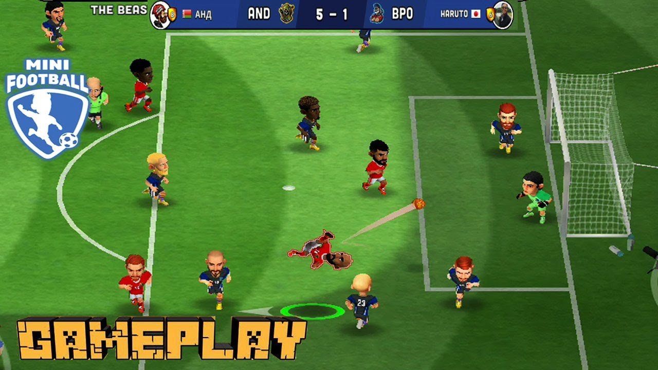 Mini Football Gameplay КРУТОЙ ГОЛ С УГЛОВОГО 5-1 №12
