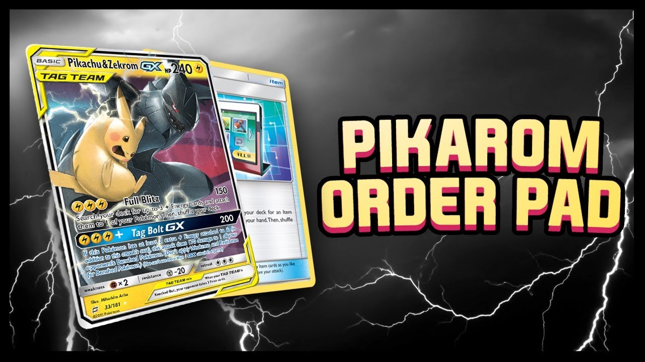 A New Way to Play Pikarom! Pikachu and Zekrom GX / Order Pad