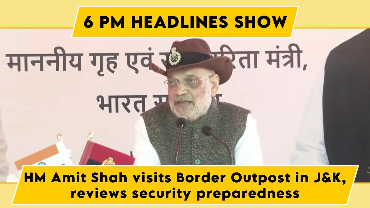 Watch: HM Amit Shah visits Border Outpost in J&K, reviews security preparedness