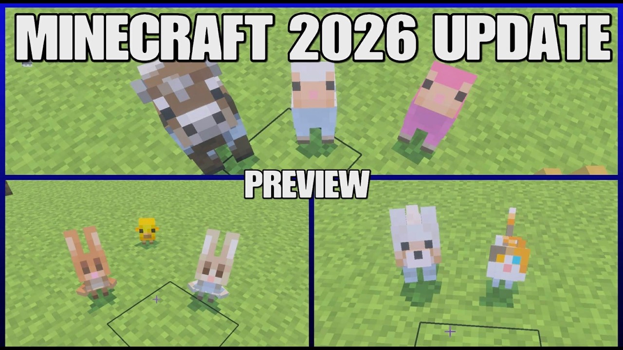 MineCraft 2026 Update preview. A first look at the new Baby Mobs.