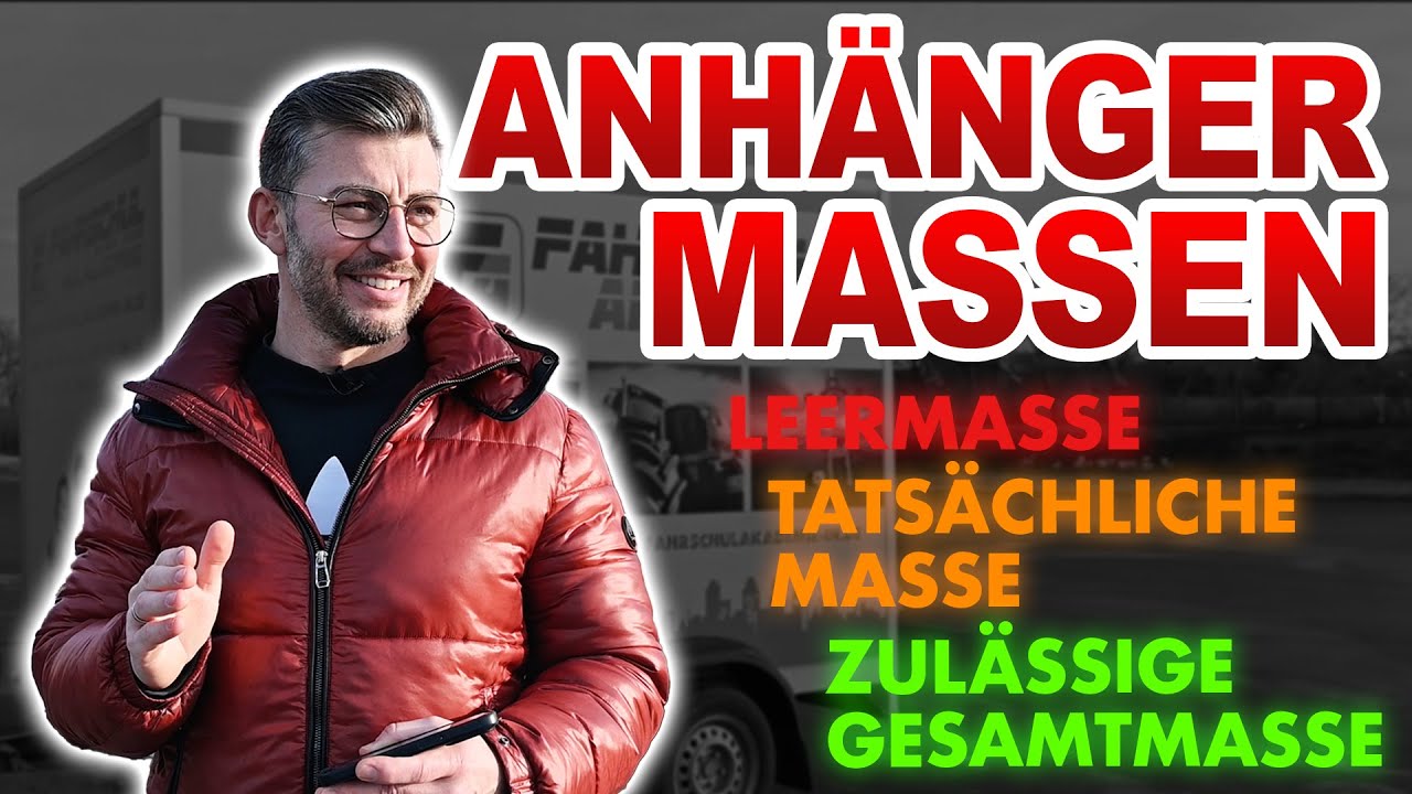 ANH&Auml;NGER MASSEN l Tats&auml;chliche Masse l Leermasse l Zul&auml;ssige Masse l Einfach Erkl&auml;rt!🚗✅
