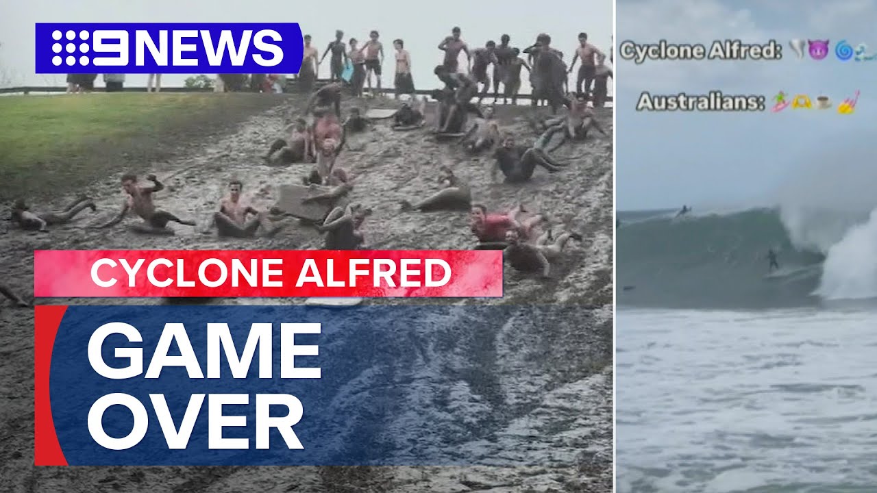 Tropical Cyclone Alfred: The best photos and videos locals are posting online | 9 News Australia