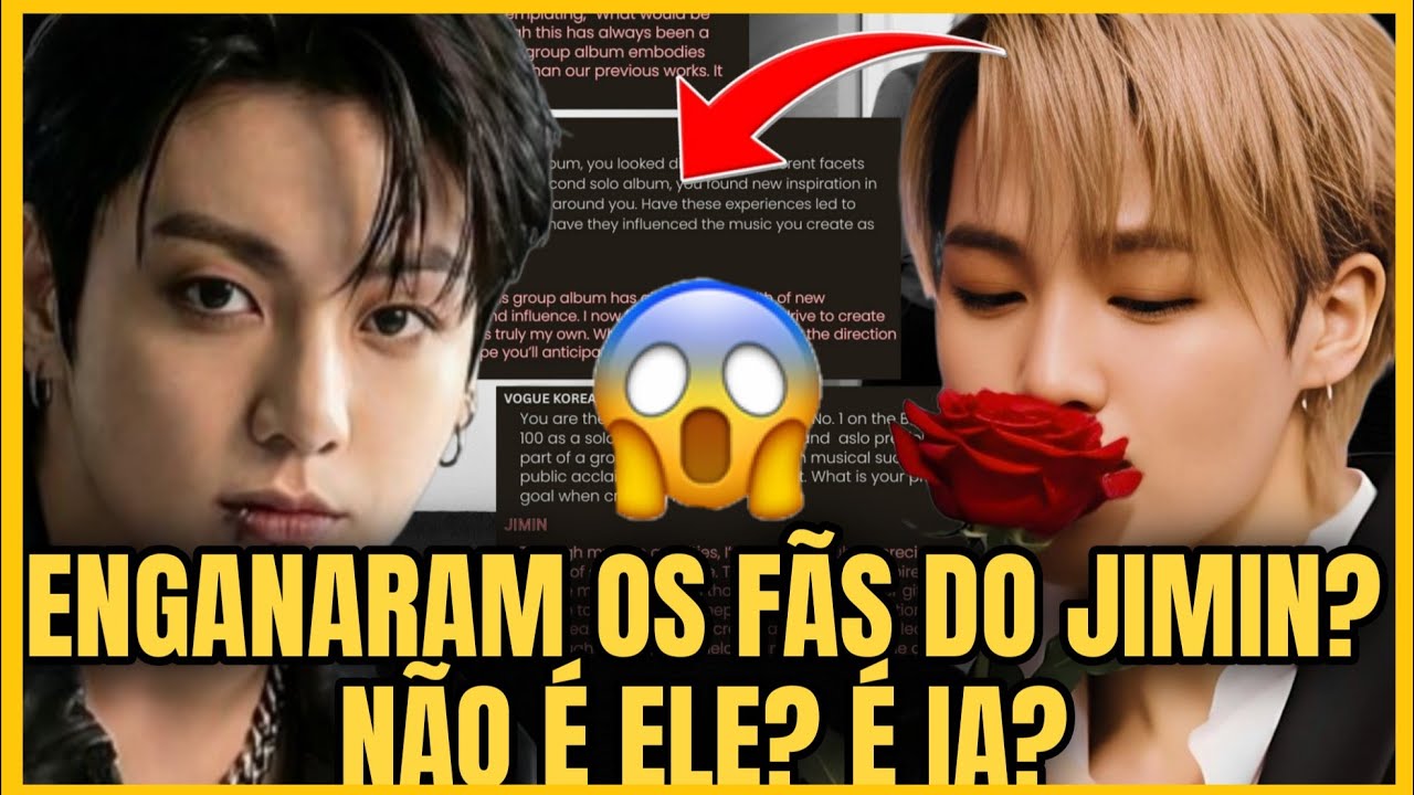 ENGANARAM OS FÃS DO JIMIN!? NÃO É O JIMIN??? FÃS EM CHOQUE APÓS SAIR ÁUDIO DO JIMIN +