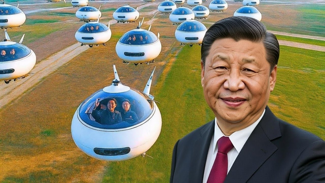 China hat das weltweit erste fliegende Auto vorgestellt und damit die USA schockiert