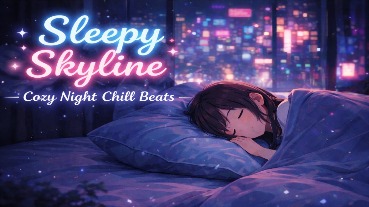 🌃 Sleepy Skyline | Cozy Night Chill Beats 🌙