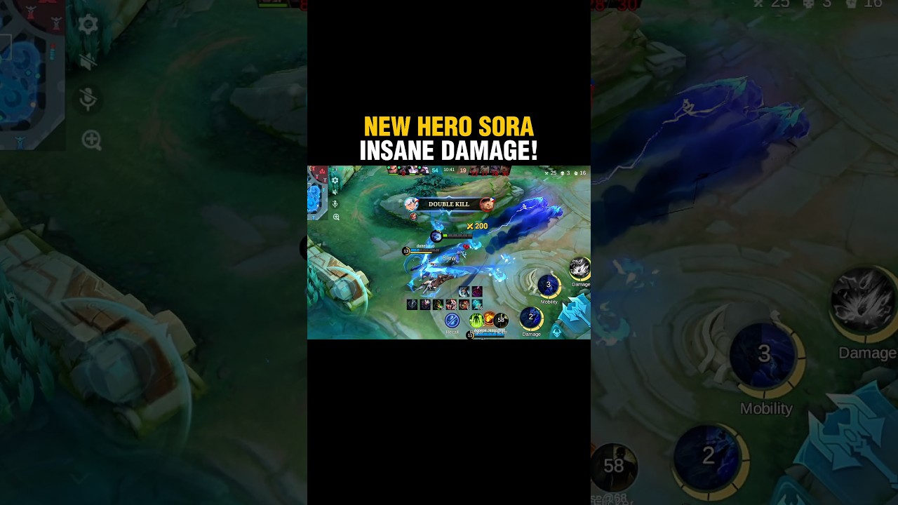 New Hero Sora! Insane Damage Build! #mobilelegends #mlbb #newhero